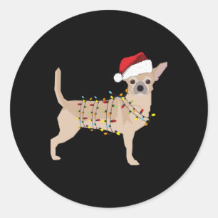Adesivo Chihuahua Holiday Natal Light