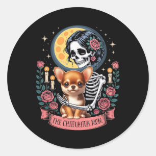 Adesivo Chihuahua Mãe Cachorro de Halloween Cachorro Nurad