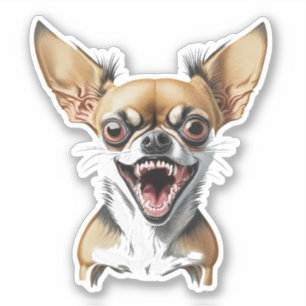 Adesivo Chihuahua Personalizado   Cães Engraçados