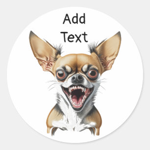 Adesivo Chihuahua Personalizado   Cães Engraçados