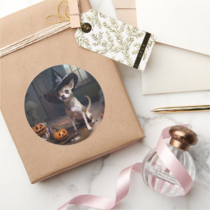 Adesivo Chihuahua Pumpkins Halloween Scary