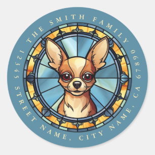Adesivo Chihuahua Round Stickers