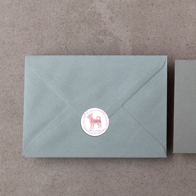 Adesivo Chihuahua Sticker - Presente Rosa Pastel Personali (Criador carregado)