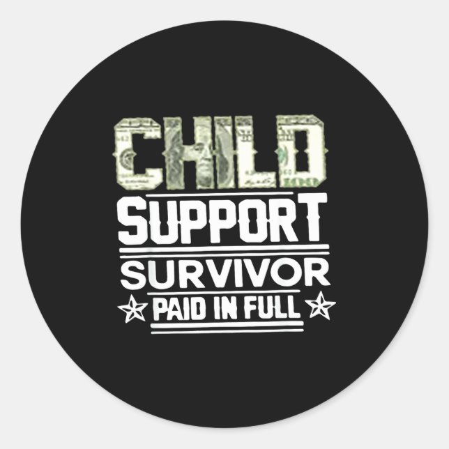 Adesivo Child Suprt Survivor Paid In Full  (Frente)