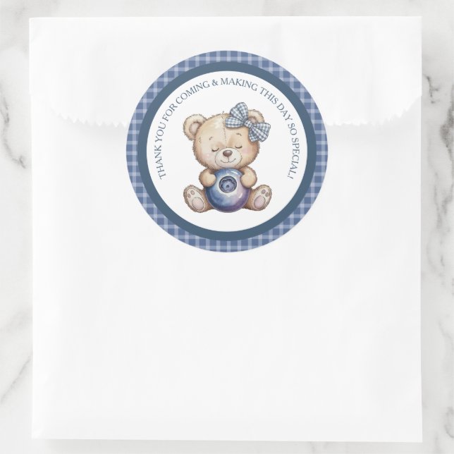 Adesivo Child's Blueberry Berry First Birthday (Bolsa)