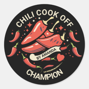 Adesivo Chili Cook Off Champion