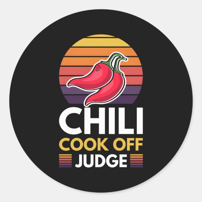 Adesivo Chili Cook Off Juiz Red Chili (Frente)
