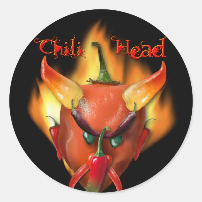Adesivo Chili Head Devil (Frente)
