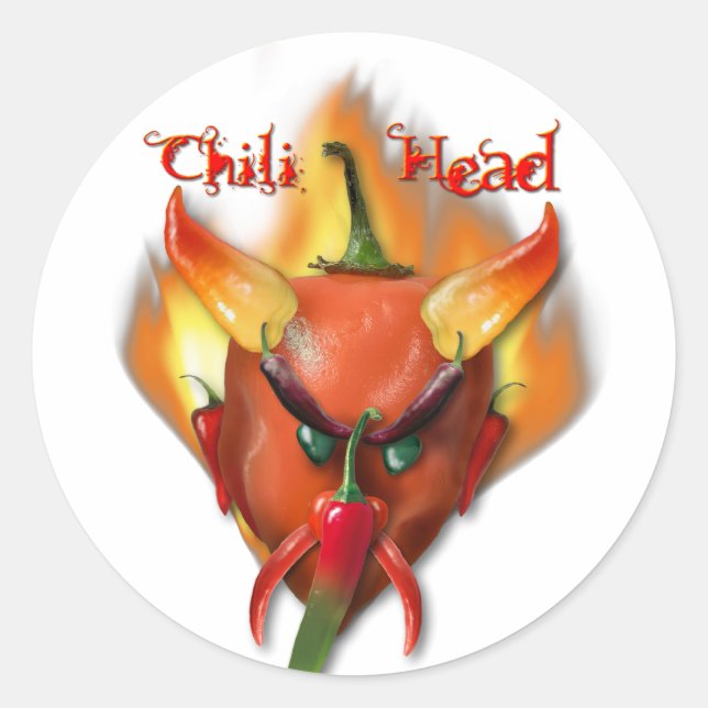 Adesivo Chili Head Devil (Frente)