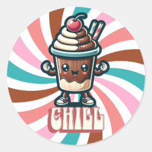 Adesivo Chill Chocolate Milkshake Pun