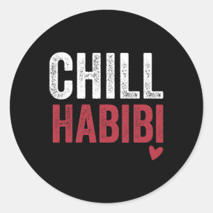 Adesivo Chill Habibi Divertido Tee Romântico Para Namorado
