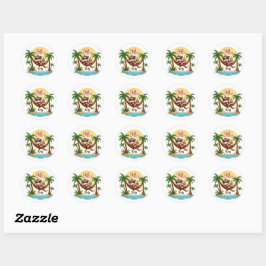 Adesivo Chill Monkey Cartoon Jungle Sticker