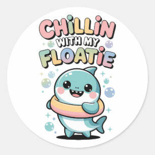Adesivo Chillin’ com Meu Boia Shark Baby Kids
