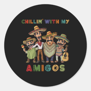 Adesivo Chillin Com Meus Amigos Cinco De Mayo Meninos
