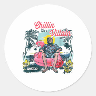 Adesivo Chillin Como Um Villain Trump Summer 2024, Trump M