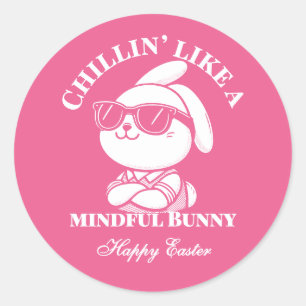 Adesivo Chillin' Like a Mindful Bunny - Páscoa Sticker
