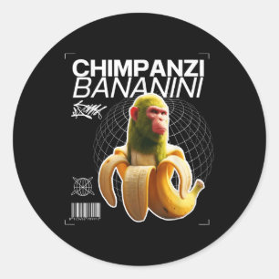Adesivo Chimpanzi Bananini - Personagem Divertida