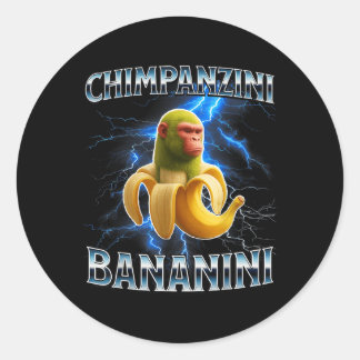Adesivo Chimpanzini Bananini Engraçado Italiano Brainrot M