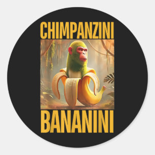Adesivo Chimpanzini Bananini Italiano Brainrot Memys Gi