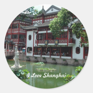 Adesivo China: Amo Xangai, China