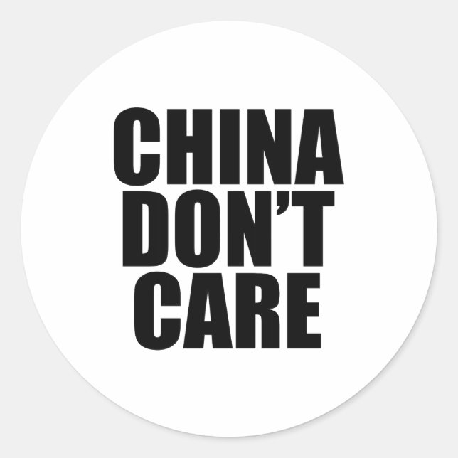 Adesivo China Dont Care  (Frente)