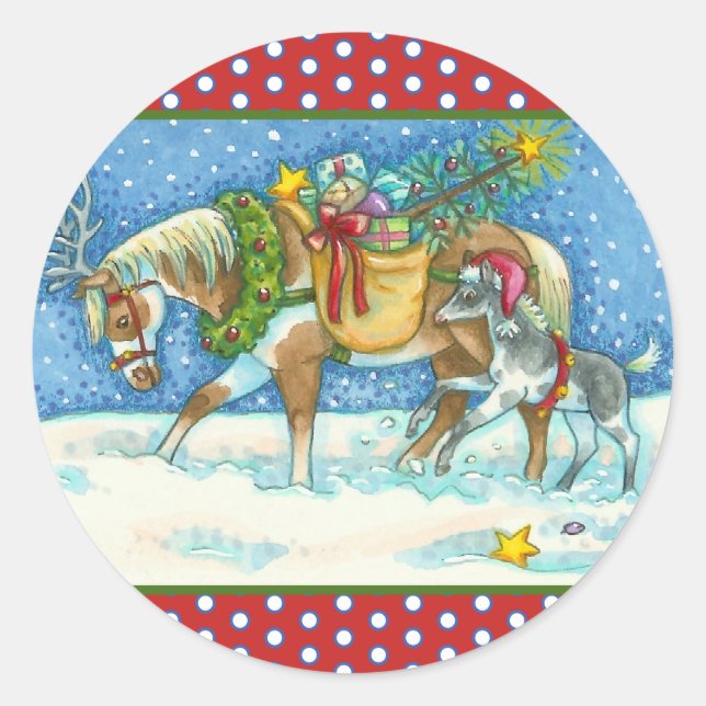 ADESIVO CHINCOTEAGUE PONIES & HOLIDAY DESEJA HORSE STICKER (Frente)