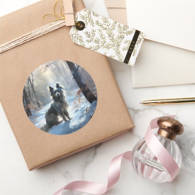 Adesivo Chinês Pinto Que Neve Natal (Presentear)