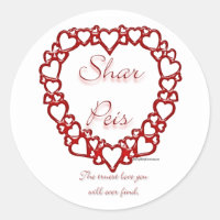 Chinês Sharpei True Love - Sticker