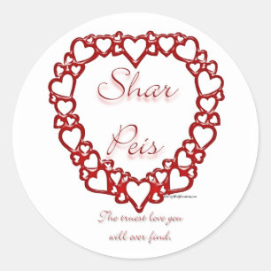 Adesivo Chinês Sharpei True Love - Sticker
