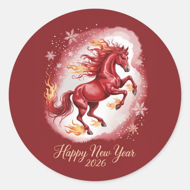 Adesivo Chinese New year of the Horse 2026 (Frente)