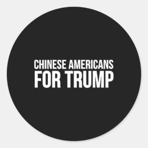 Adesivo Chineses Americanos por Trump - Engraçado Trump