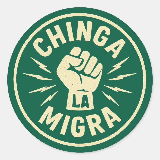 Adesivo Chinga La Migra - Anti Gelo (Frente)