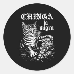 Adesivo Chinga la migra meme de gato engraçado homens mulh