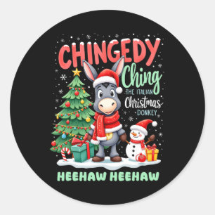 Adesivo Chingedy Ching The Italiana Christmas Donkey Heeha