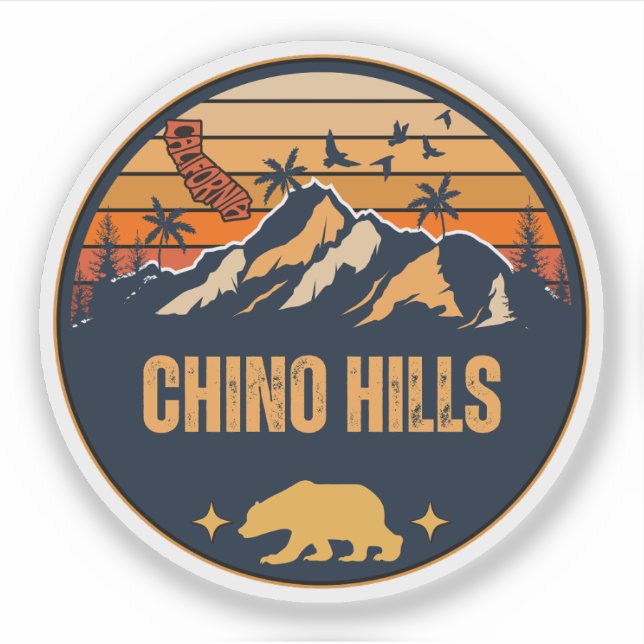 Adesivo Chino Hills, Califórnia (Frente)