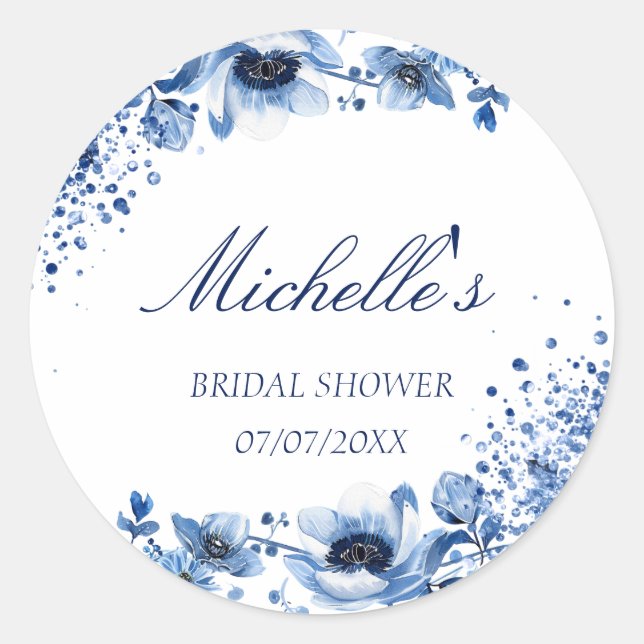 Adesivo Chinoiserie Asiática Light Blue Bridgerton (Frente)