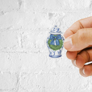 Adesivo Chinoiserie Natal Ginger Jar Vinyl Sticker