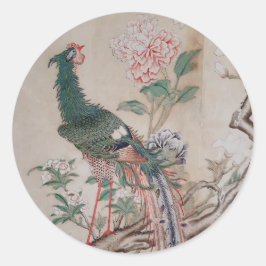 Adesivo Chinoiserie Peacock Vintage