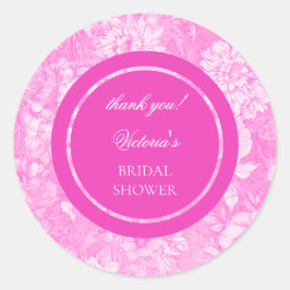 Adesivo Chinoiserie Rosa Branca Chá de Noiva 