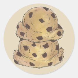 Adesivo Chip Chocolate Cookie Dough Bakery Chef
