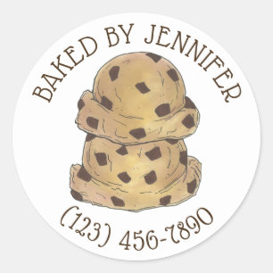 Adesivo Chip Chocolate Cookie Dough Bakery Chef