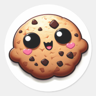 Adesivo Chip Cookie-Chippy do Chocolate de Kawaii Bakeshop