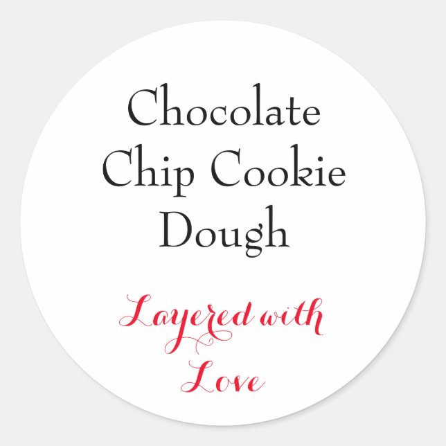 Adesivo Chip Cookie Dough label (Frente)