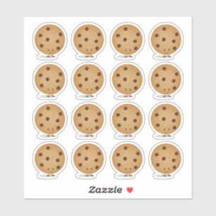 Adesivo Chip Cookie Feliz e Bonito Chocolate