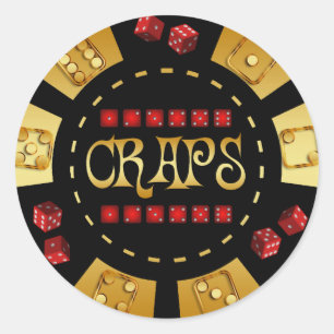 ADESIVO CHIP DE JOGOS CRAPS