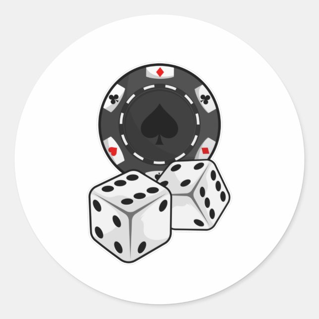 Adesivo Chip & Dice para Poker (Frente)