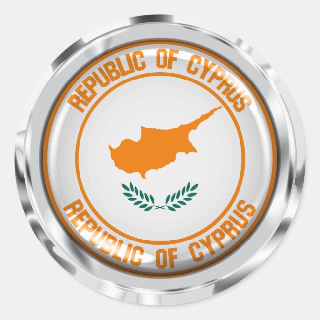 Adesivo Chipre Round Emblem (Frente)