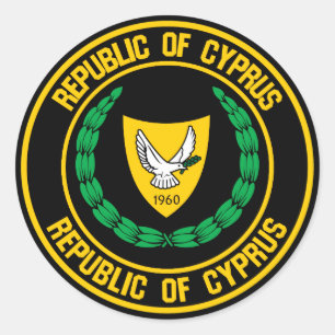 Adesivo Chipre Round Emblem