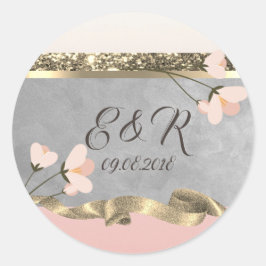 Adesivo Chique Elegante Casamento Floral