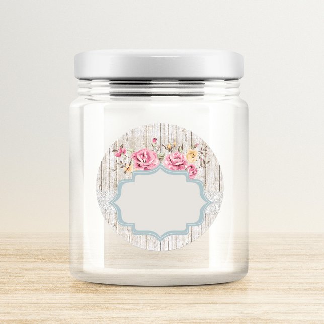 Adesivo Chique Floral Rustic Wood & Lace Write-On (Criador carregado)